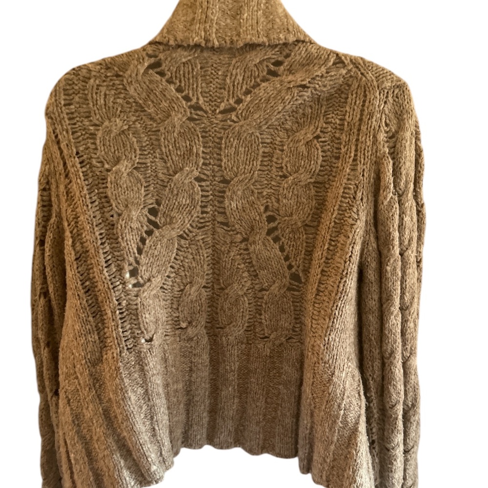 Free People Tan Cable Knit Cardigan - Picture 3 of 4
